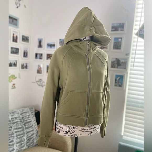 Lululemon Scuba Oversized Full Zip Hoodie - Bronze Green - Picture 3 of 12